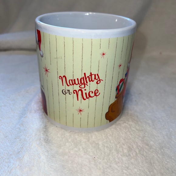 Simpson's HOMER & MARGE Holiday MUG Christmas NAUGHTY OR NICE 2011 SANTA XL - Picture 2 of 6